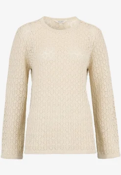 Strikket trøje med hulmønster