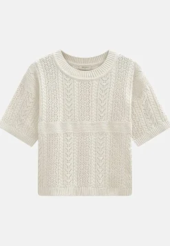 Strikket trøje med hulmønster | Cellbes