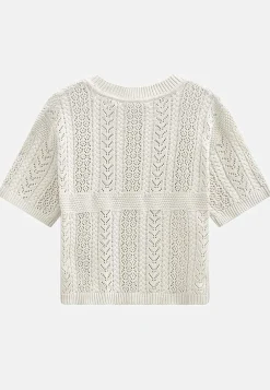 Strikket trøje med hulmønster | Cellbes