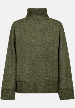 Strikket trøje med krave