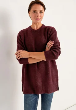 Strikket tunika med slidser | Cellbes