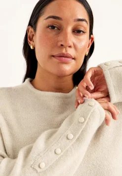 Strikket tunika med slids