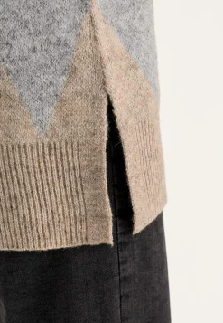 Strikket tunika med slidser | Cellbes