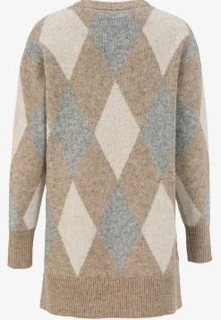 Strikket tunika med slidser | Cellbes