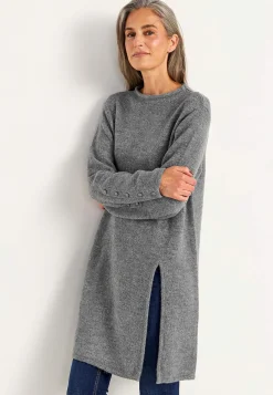 Strikket tunika med slids