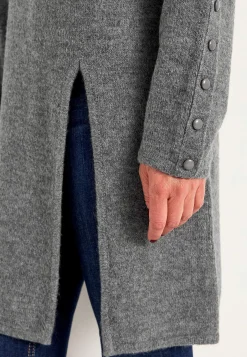 Strikket tunika med slids