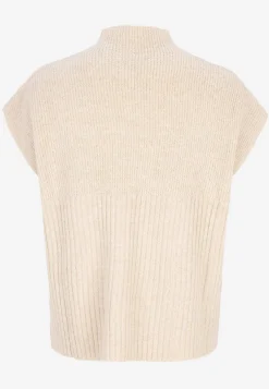 Strikket vest med halvrullekravetrøje | Cellbes