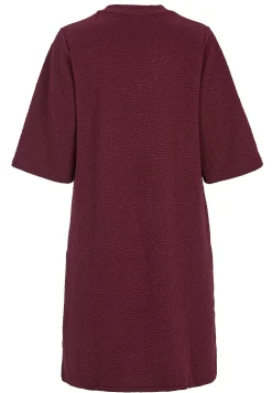 Strukturmønstret jerseykjole