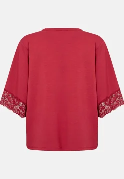 Superblød jerseytop med blonde | Cellbes