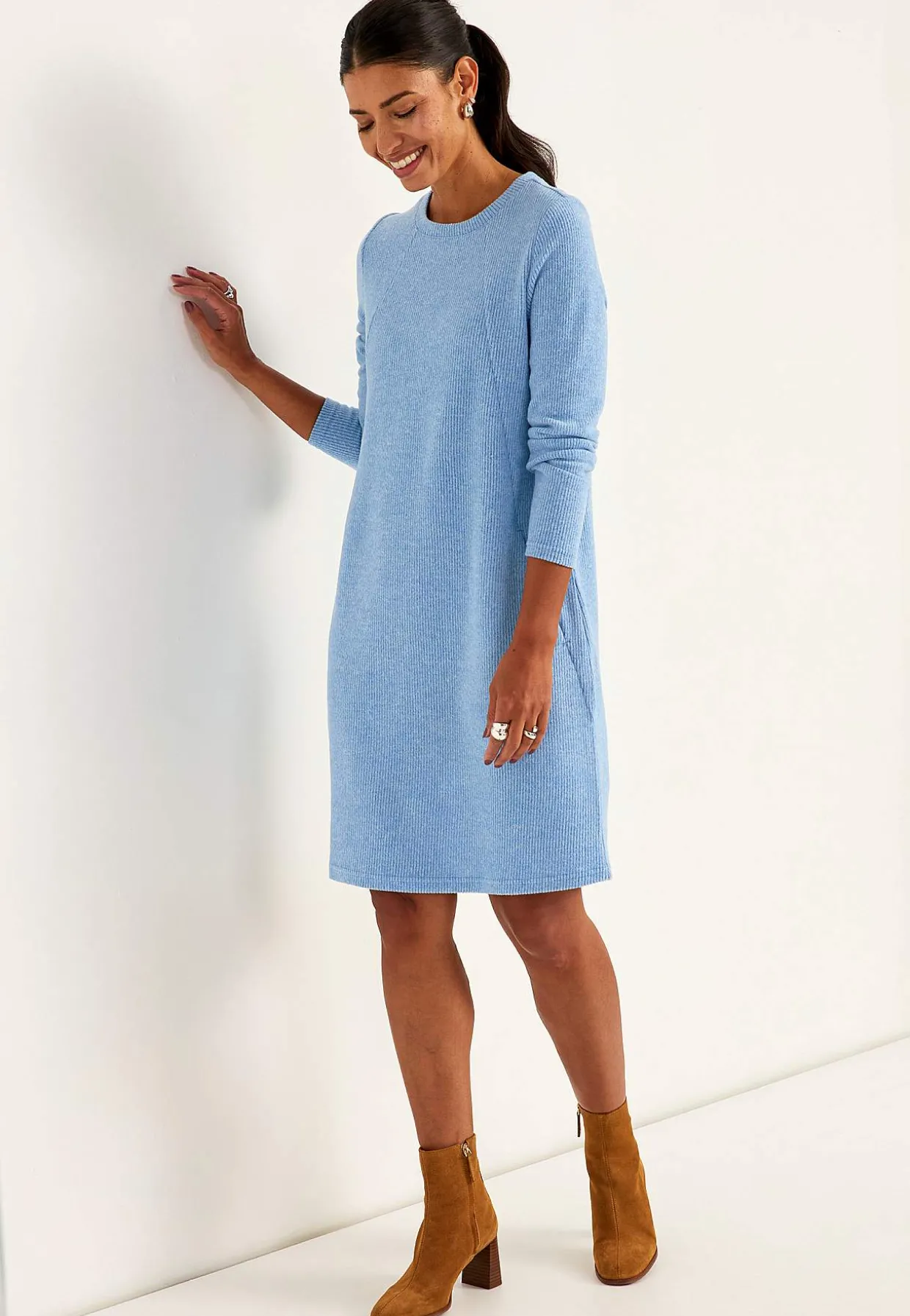 Superblød kjole med lommer Beata