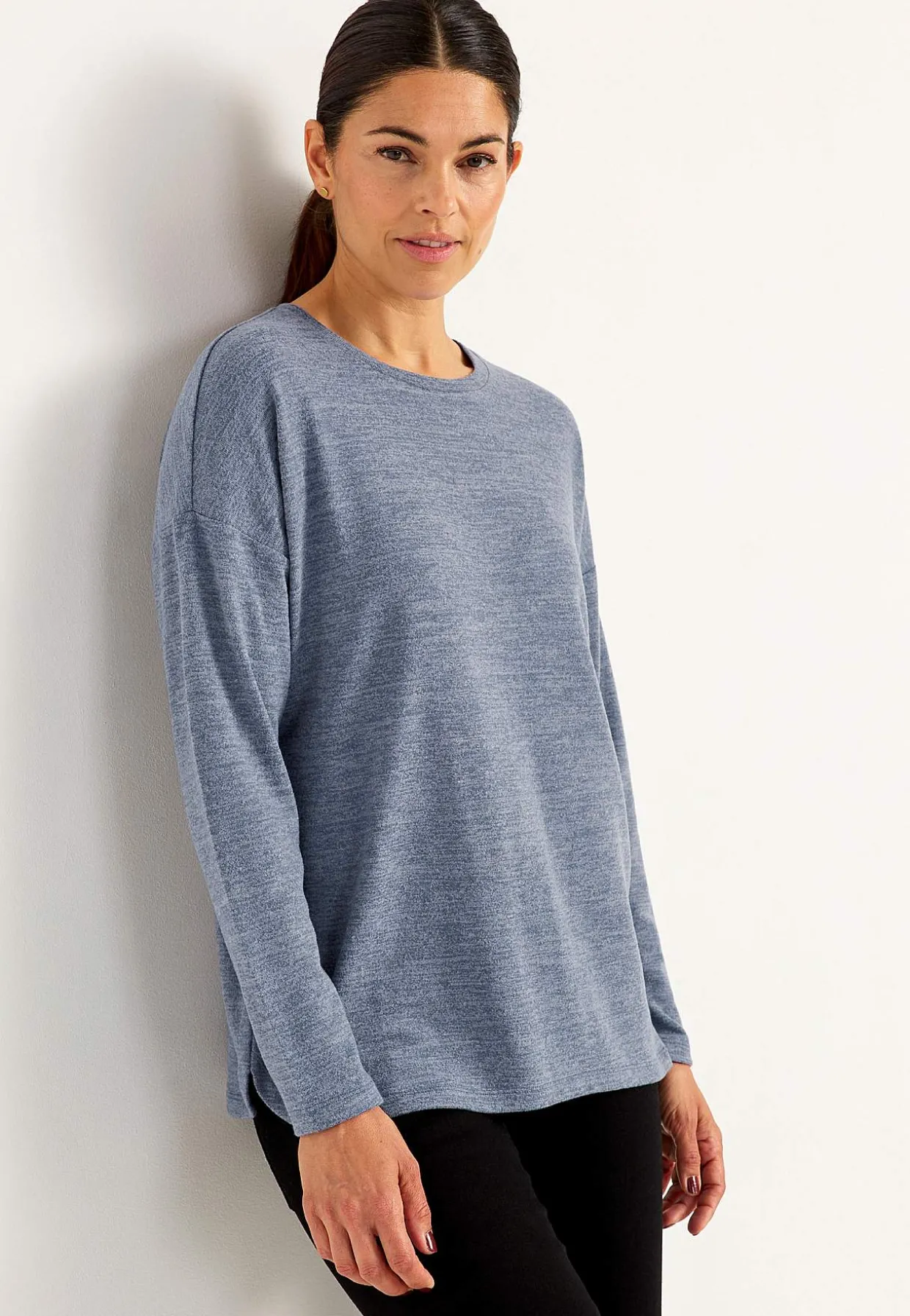 Superblød, langærmet jerseytop