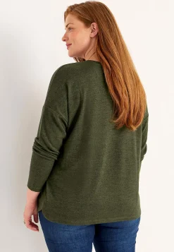 Superblød, langærmet jerseytop