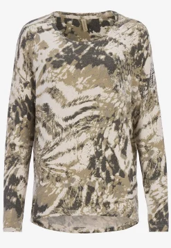 Superblød, mønstret jerseytop