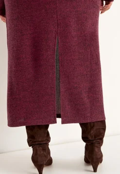 Superblød nederdel med slids Beata