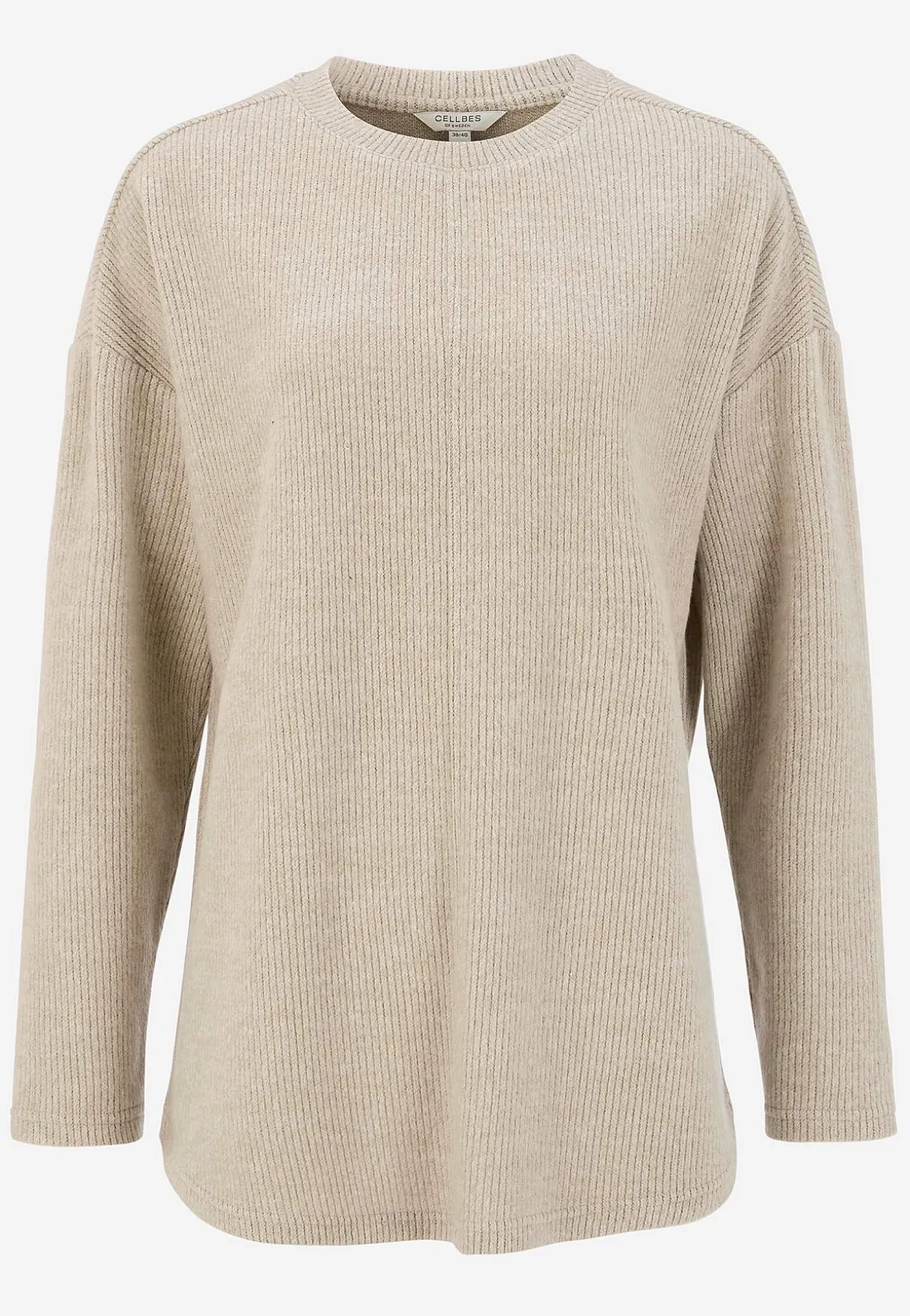 Superblød trøje med dekorativ midtersøm Beata