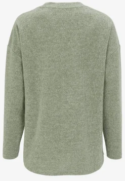 Superblød trøje med dekorativ midtersøm Beata