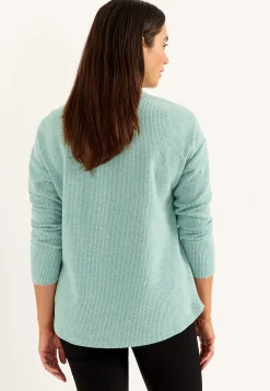 Superblød trøje med dekorativ midtersøm Beata