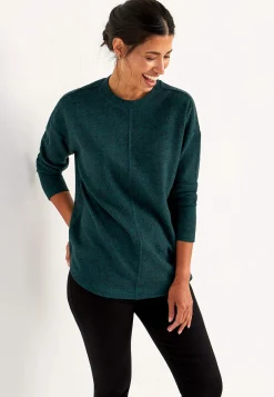 Superblød trøje med dekorativ midtersøm Beata