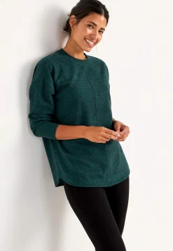 Superblød trøje med dekorativ midtersøm Beata