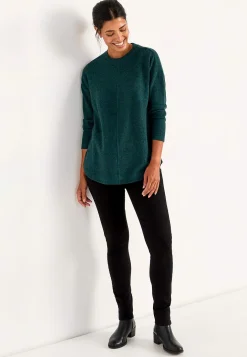 Superblød trøje med dekorativ midtersøm Beata