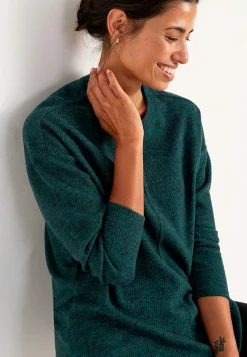 Superblød trøje med dekorativ midtersøm Beata