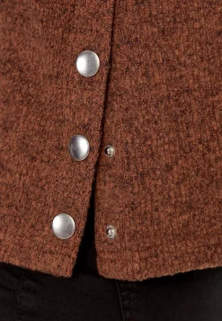 Superblød trøje med knapper