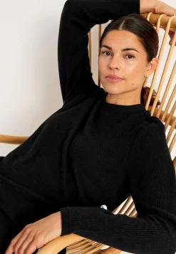 Superblød trøje med knapper