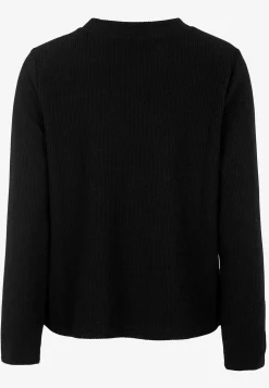 Superblød trøje med knapper