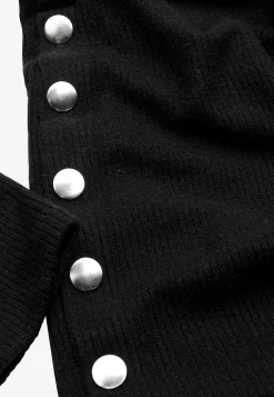 Superblød trøje med knapper