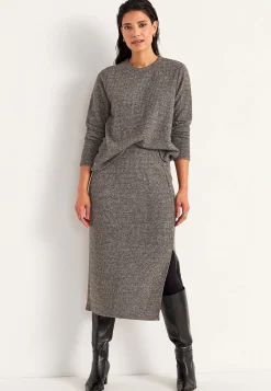 Superblød trøje med knapper