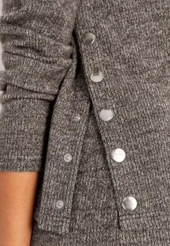 Superblød trøje med knapper