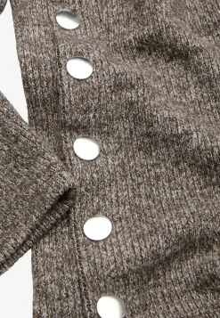 Superblød trøje med knapper