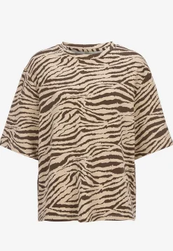 Superblød t-shirt med zebramønster | Cellbes