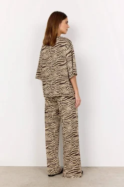 Superblød t-shirt med zebramønster | Cellbes