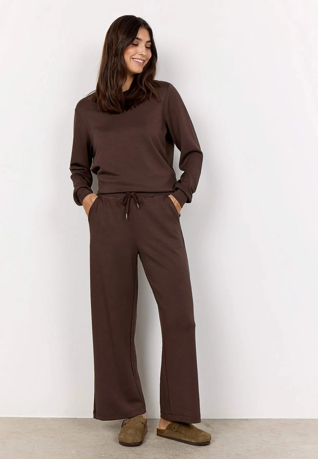 Superbløde jerseybukser i modalmiks