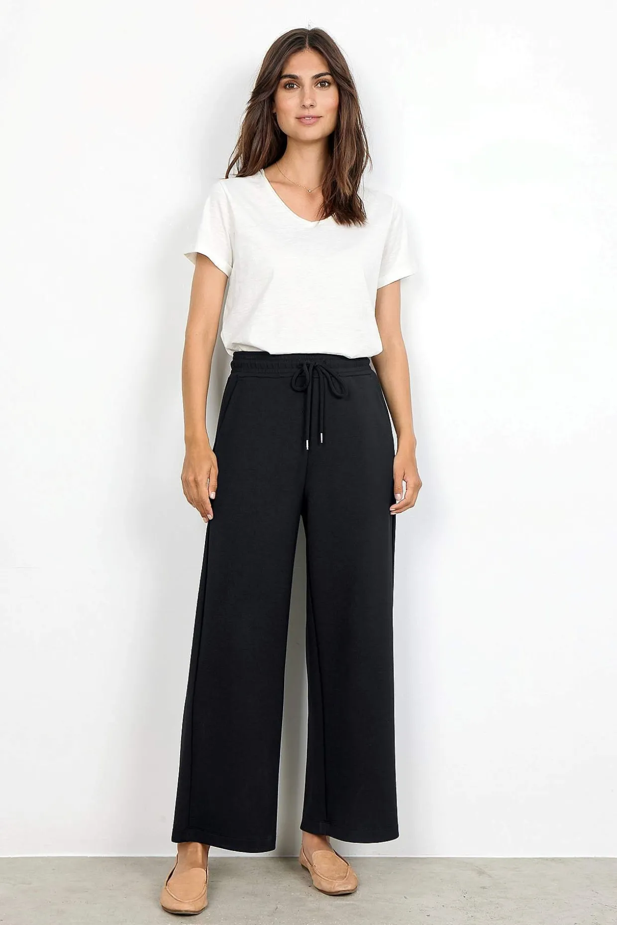 Superbløde jerseybukser i modalmiks