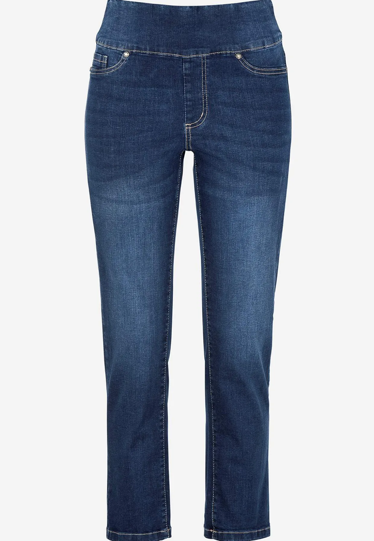 Superkomfortable ankeljeans i denim Elin