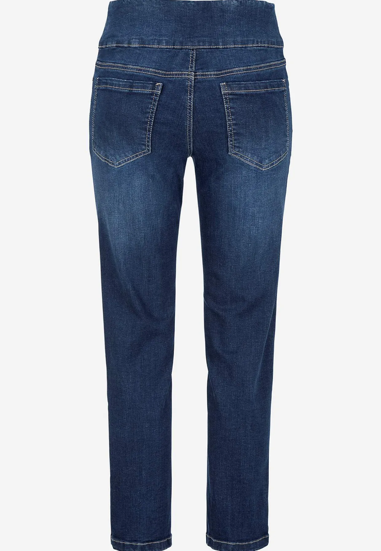 Superkomfortable ankeljeans i denim Elin