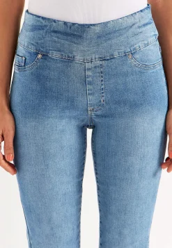 Superkomfortable ankeljeans i denim Elin
