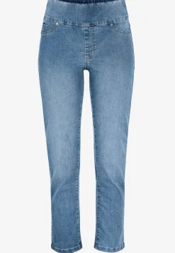 Superkomfortable ankeljeans i denim Elin