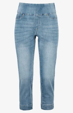 Superkomfortable caprijeggings i denim Elin