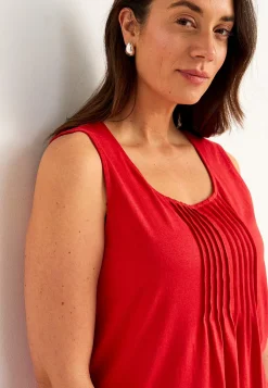 Tanktop med dekorativ fold