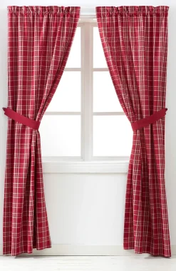 Ternede julegardiner X-mas check 2-pack