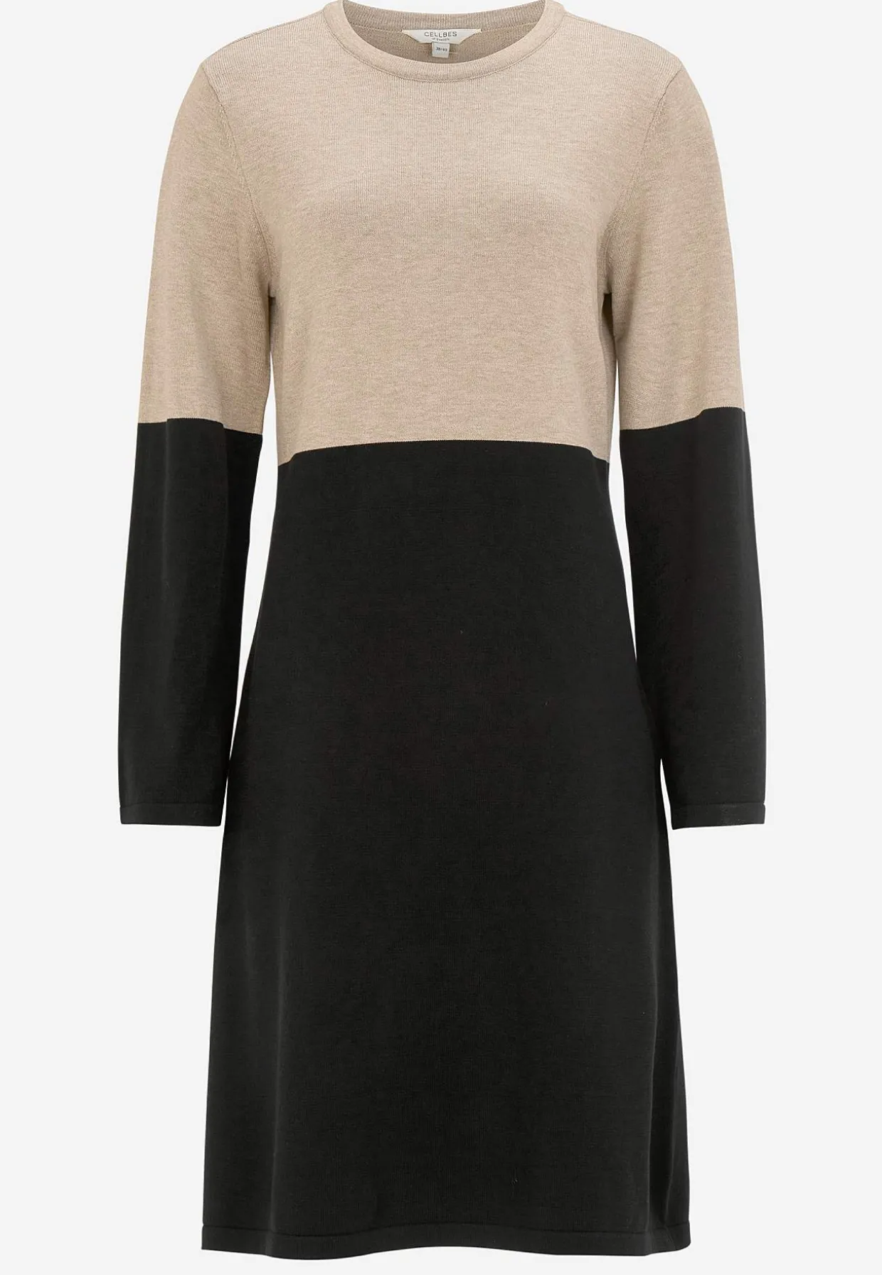 Tofarvet, fintstrikket kjole