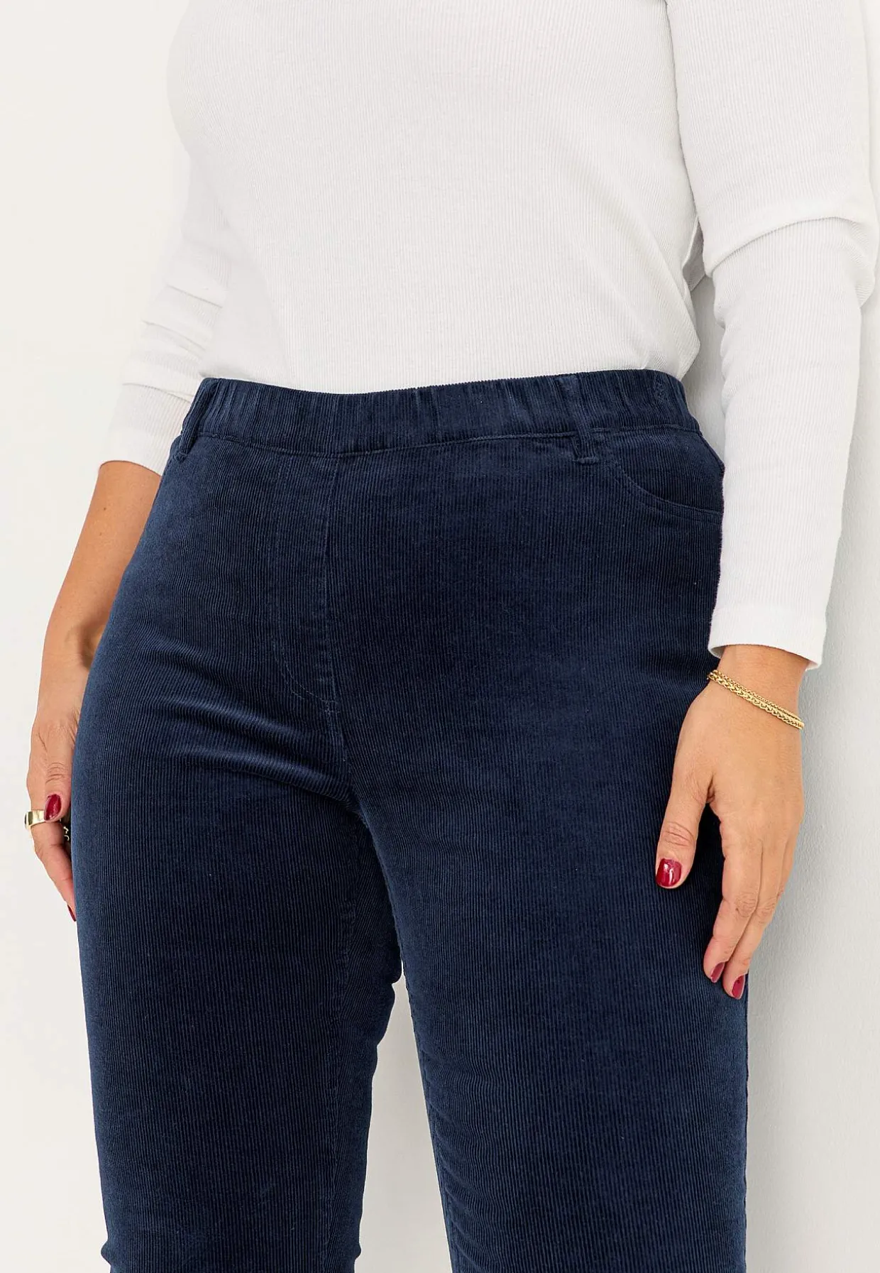 Treggings i kraftig fløjl