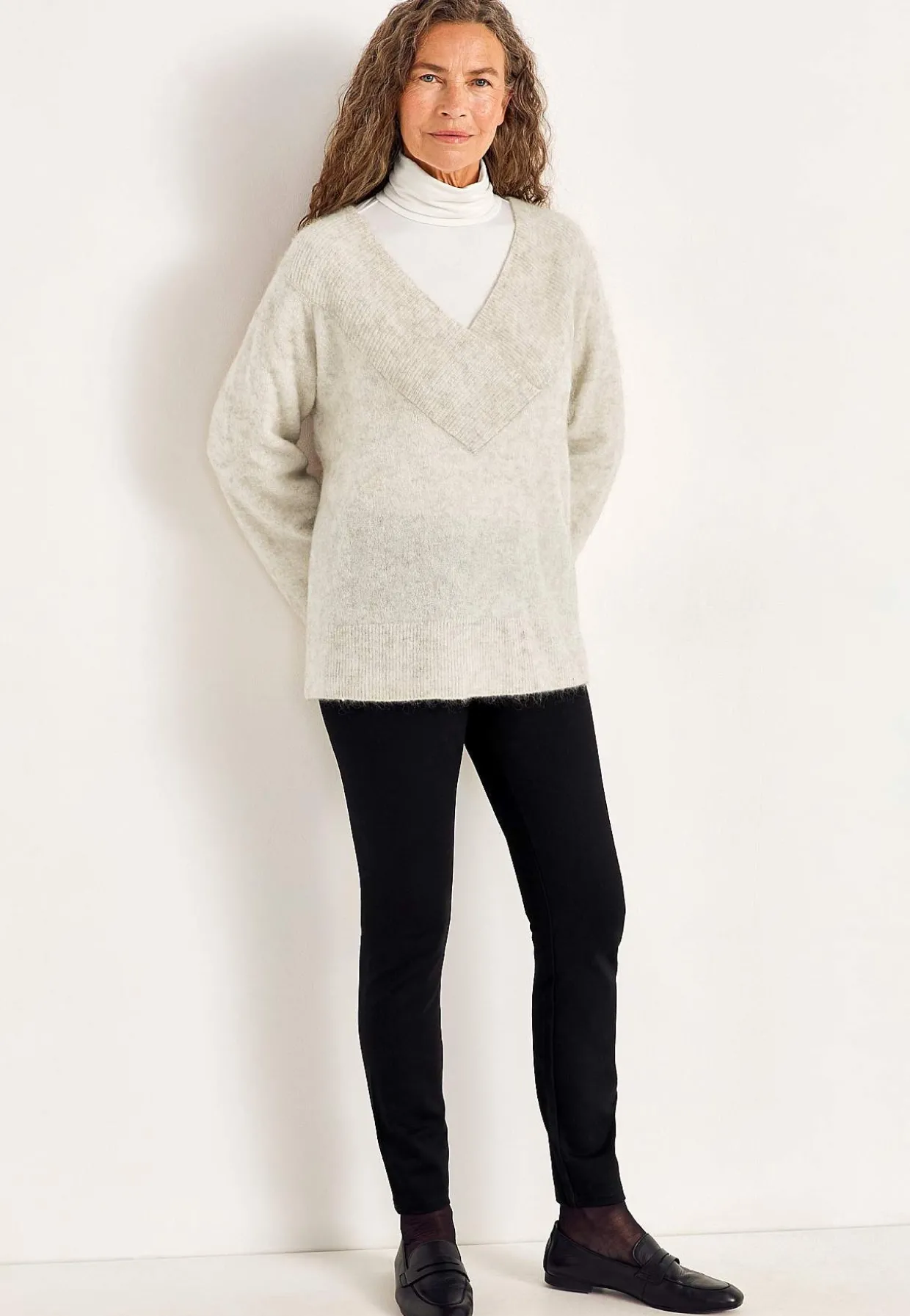 Trøje Premium i mohair- og uldblanding