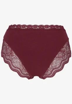 Trusse i bomuld med blondekant 3-pack