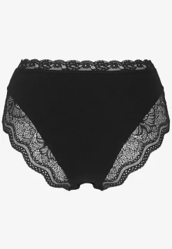 Trusse i bomuld med blondekant 3-pack