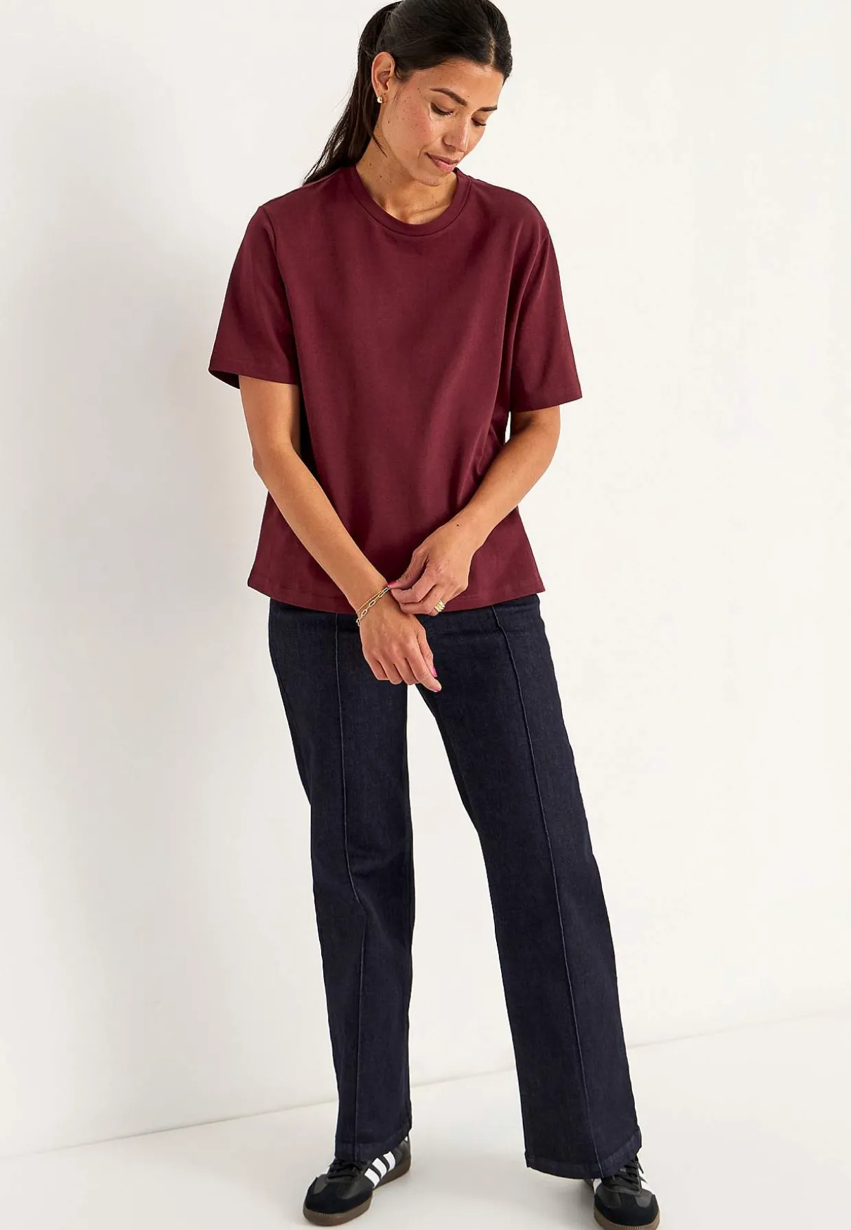 T-shirt i kraftig bomuldsjersey