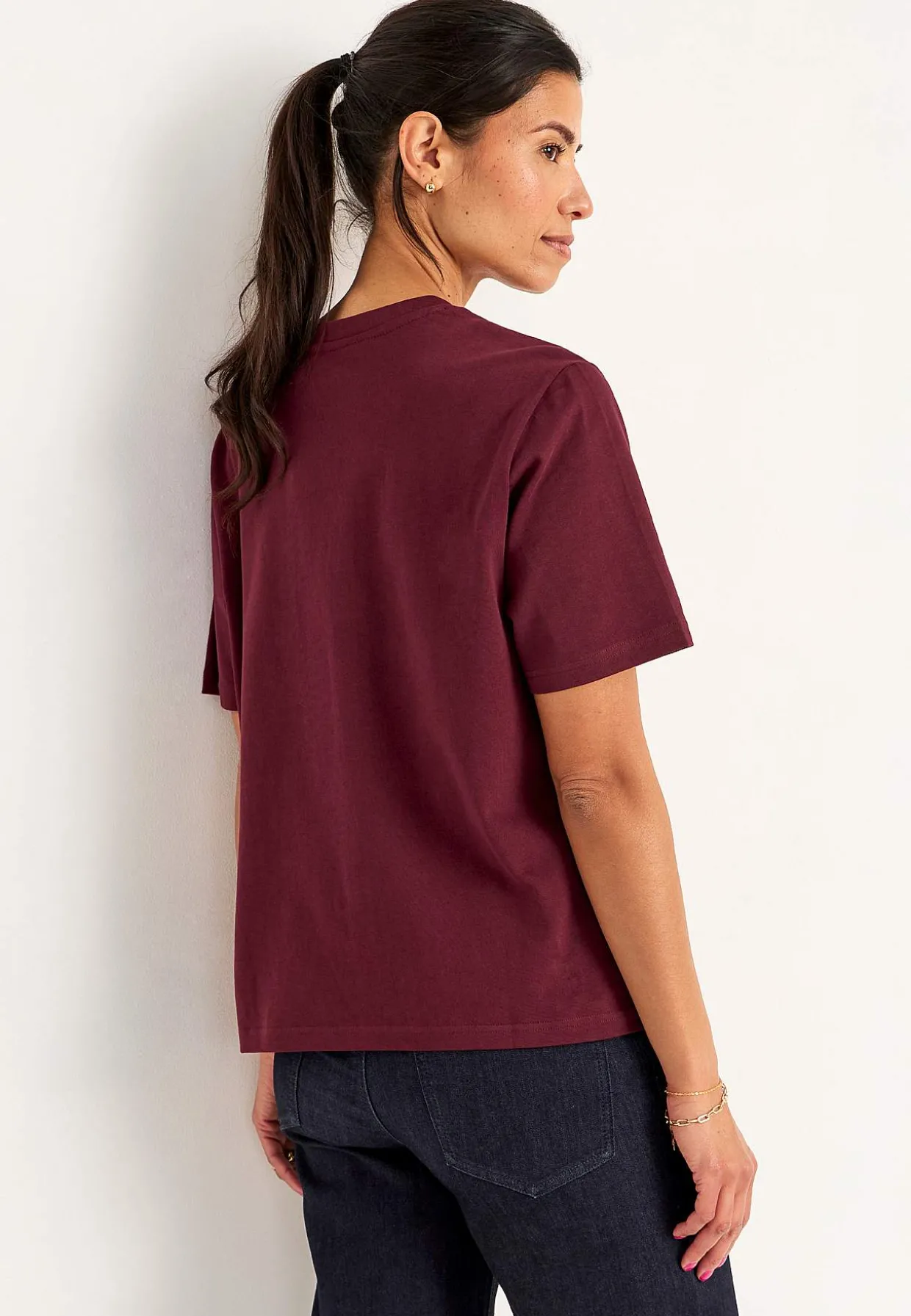 T-shirt i kraftig bomuldsjersey